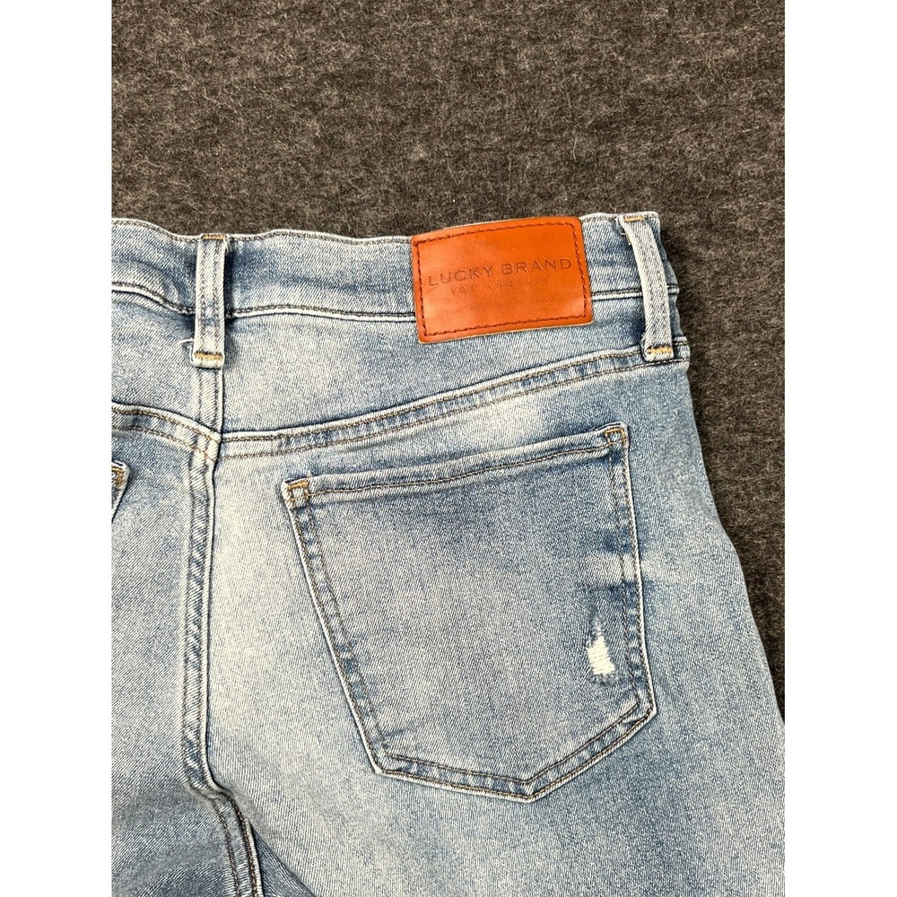 Lucky Brand Los Angeles Easy Rider Jeans Womens 8/29 Blue Denim Distressed - Picture 9 of 10